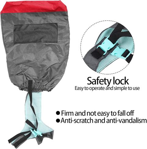 Dog Drag Bag, Dog Walking Scooter, Breathable Oxford Fabric Pet Drag Bag for Paralyzed Disabled Back Rear Legs Dog, Anti Scratch Wheelchair Auxiliary Protect Bag for Disabled Pet(L) in Saudi Arabia