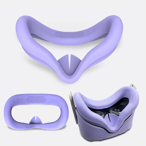 مجموعة غطاء سيليكون 6 في 1 لـ Oculus/Meta Quest 2_Black | تشتمل مجموعة الغطاء الواقي للواقع الافتراضي 6 في 1 على أغطية أزرار ومقابض تحكم وغطاء للوجه، وغطاء هيكلي، وغطاء عدسة، لجهاز Quest 2 in Kuwait