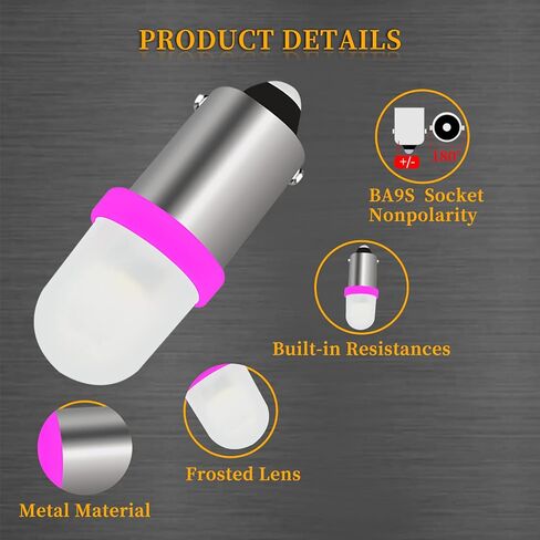 Pinball Machine Light Coin Display Bulb Pachinko Game Machine Bulb AC/DC 6V 6.3V T11 756 1893 1847 BA9S Led Bulb Replacement for Toy Car Lights,Non-Polarity,Frosted Lenses, (Pack of 10 Orange) in Saudi Arabia