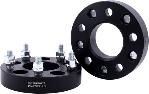 VLAOSCHI Black Forged 5x5 to 5x4.75 Wheel Adapters 1 Inch with 12x1.5 Studs Compatible with Chevy D-odge 5 Lug 5x127 to 5x120.65 for Caprice Impala Grand Caravan Journey Town Country - Pack of 4 in Saudi Arabia