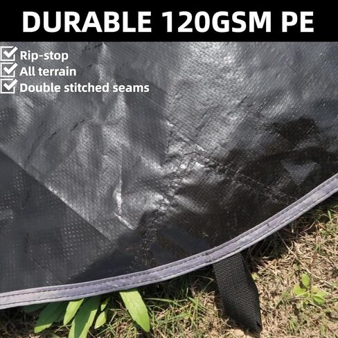 DANCHEL OUTDOOR B2 Portable Yurt Tent for 4/8 Person Family Camping Tent UPF50+, 4 Season Bell Tent with Stove Jack Large Hot Tent 300D Oxford Yurt House for All Year Living Glamping, 4m/5m in Kuwait