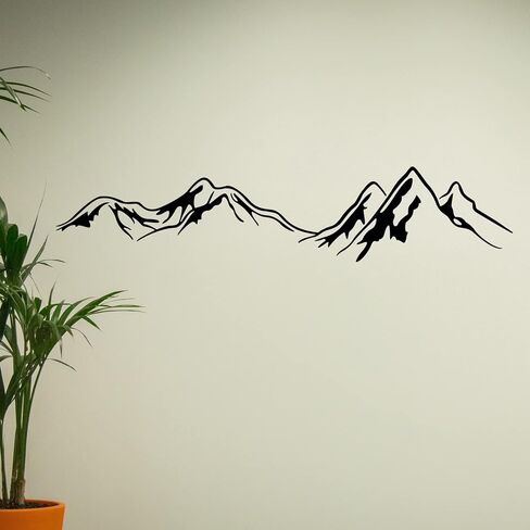 جبال مجموعة الفينيل جدار الشارات الفن الديكور الهندسي القابل للإزالة التقشير والعصا ملصقات الحائط والجداريات للأطفال الحضانة صبي فتاة غرفة اللعب غرفة المعيشة ديكور غرفة النوم in Kuwait