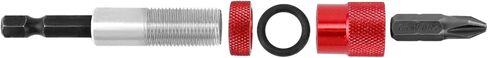 QWORK 2-Pack دريوال المسمار واضعة PH2 بت، المغناطيسي الصلب مفك دريوال بت مع طرف مغناطيسي و 1/4 "عرقوب سداسية، تحديد المواقع رأس دفعة، لمحرك الطاقة والحفر in Saudi Arabia