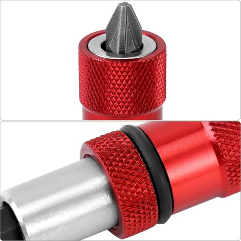 QWORK 2-Pack دريوال المسمار واضعة PH2 بت، المغناطيسي الصلب مفك دريوال بت مع طرف مغناطيسي و 1/4 "عرقوب سداسية، تحديد المواقع رأس دفعة، لمحرك الطاقة والحفر in Saudi Arabia