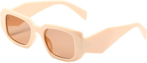 Trendy Y2K Rectangle Sunglasses for Women Men 90s Glasses Retro Shades Square Frame in Saudi Arabia