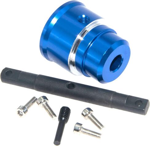 Differential Locker Spool Compatible with 1/10 TRAXXAS Maxx Upgrade RC Car MXX125 Straight Shaft Diff Mount Metal Part Replace(Dark Blue) in Saudi Arabia