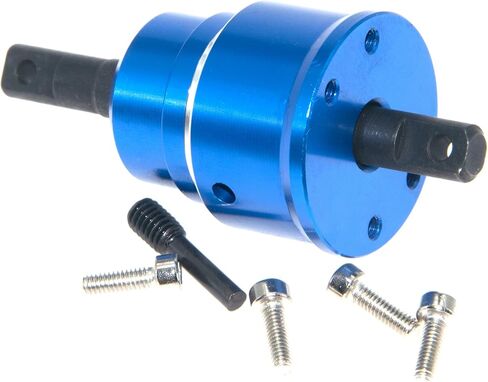 Differential Locker Spool Compatible with 1/10 TRAXXAS Maxx Upgrade RC Car MXX125 Straight Shaft Diff Mount Metal Part Replace(Dark Blue) in Saudi Arabia