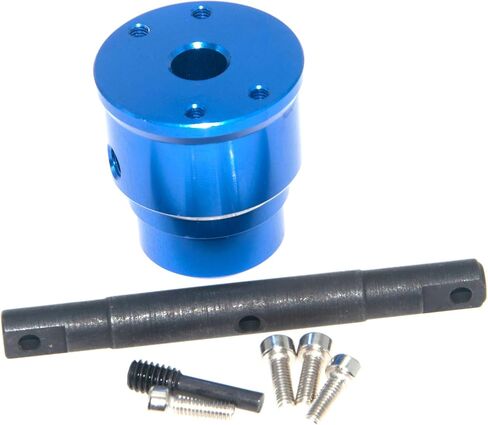 Differential Locker Spool Compatible with 1/10 TRAXXAS Maxx Upgrade RC Car MXX125 Straight Shaft Diff Mount Metal Part Replace(Dark Blue) in Saudi Arabia