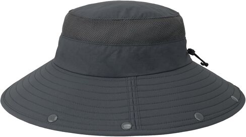 قبعة صيد خارجية مقاومة للماء بعامل حماية من الأشعة فوق البنفسجية 50 مع غطاء للرقبة وحافة كبيرة in Kuwait