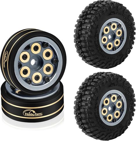 Hobby Fans 1.0 بوصة Beadlock عجلة حافة محور عجلة ألومنيوم لـ 1/18 Traxxas TRX4M 1/24 FCX24 محوري SCX24 Bronco JLU CRC Deadbolt Gladiator RC أجزاء ترقية السيارة الزاحفة، فضي in Saudi Arabia