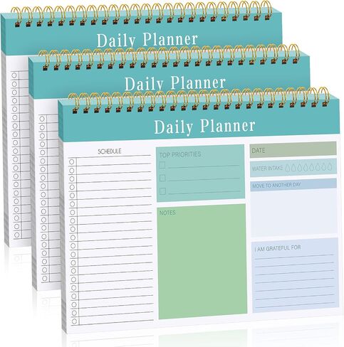 3 Pack 90 sheets To Do List Notepad Daily Planner Undated Planner To Do List Notebook Checklist Productivity Organizer Day Planner for Office Schedule Agenda (Classic Style, 5.1 x 7.9 Inch) in Saudi Arabia