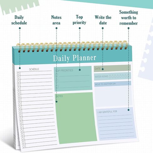 3 Pack 90 sheets To Do List Notepad Daily Planner Undated Planner To Do List Notebook Checklist Productivity Organizer Day Planner for Office Schedule Agenda (Classic Style, 5.1 x 7.9 Inch) in Saudi Arabia