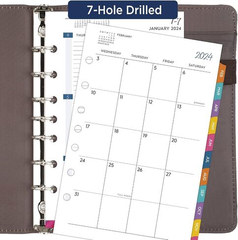 AT-A-GLANCE 2025 Planner Refill, Weekly & Monthly, 5-1/2" x 8-1/2", Desk Size, Loose-Leaf, Etta Vee (EV81-285Y-25) in Saudi Arabia