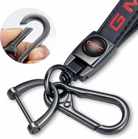 Genuine Leather Car Keychain Fit for Toyota Tacoma Avalon Camry Prius Avalon Corolla RAV4 Highlander Key Chain for Men and Women Family Present Key Ring Accessories（Red） in Saudi Arabia