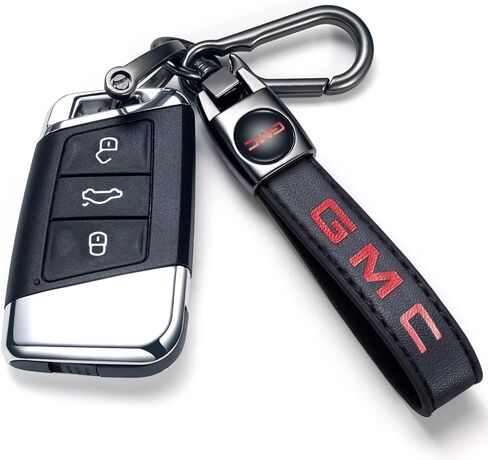 Genuine Leather Car Keychain Fit for Toyota Tacoma Avalon Camry Prius Avalon Corolla RAV4 Highlander Key Chain for Men and Women Family Present Key Ring Accessories（Red） in Saudi Arabia