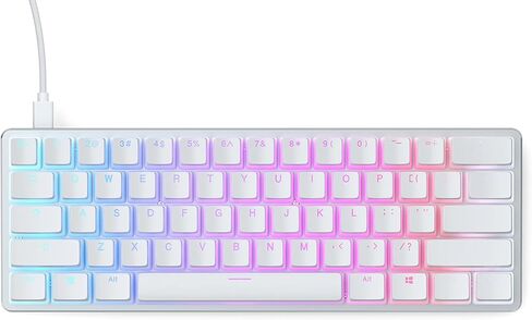 Glorious Gaming ABS Doubleshot 123-Keycap Set (ANSI) - Premium OEM Profile in Elegant White - Perfect for RGB Backlit Mechanical Keyboards in Kuwait