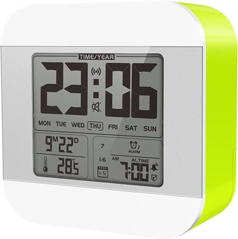 ساعة منبه ناطقة بصوت أنثوي، ساعة ناطقة مع وظيفة الرنين كل ساعة (وقت التحدث كل ساعة)، ساعة منخفضة الرؤية للمكفوفين/ضعاف البصر/كبار السن/المسنين (برتقالي) in Kuwait