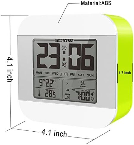 ساعة منبه ناطقة بصوت أنثوي، ساعة ناطقة مع وظيفة الرنين كل ساعة (وقت التحدث كل ساعة)، ساعة منخفضة الرؤية للمكفوفين/ضعاف البصر/كبار السن/المسنين (برتقالي) in Kuwait