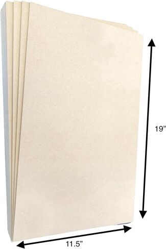 Premium Sanded MDF (40 Pack, 1/8")(Medium Density Fibreboard)- Glowforge MDF- Laser MDF- Laser Ready Glowforge Laser Engraving, CNC, Wood Burning, Router, Scroll Saw and More Crafts! in Saudi Arabia