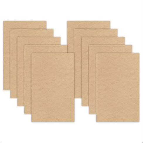 Premium Sanded MDF (40 Pack, 1/8")(Medium Density Fibreboard)- Glowforge MDF- Laser MDF- Laser Ready Glowforge Laser Engraving, CNC, Wood Burning, Router, Scroll Saw and More Crafts! in Saudi Arabia