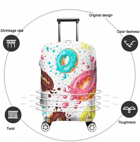 Travel Luggage Cover Protector Infinity Grey Suitcase Cover Protectors Washable Luggage Suitcase Cover for 25-28 Inch L in Saudi Arabia