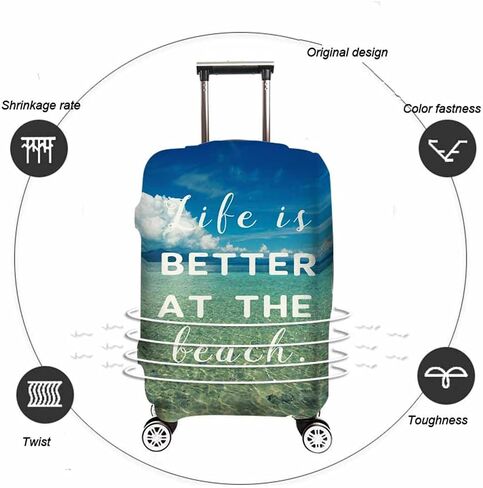 Travel Luggage Cover Protector Infinity Grey Suitcase Cover Protectors Washable Luggage Suitcase Cover for 25-28 Inch L in Saudi Arabia