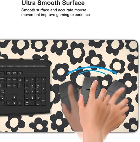 Hippie Vintage Car Cool Orange Mouse Pad Gaming XL Large Mousepad Desk Mat Long Extended Big Keyboard Pads Table Accessories for Gaming and Office Pc Laptop Computer 31.5 X 11.8 Inch in Saudi Arabia