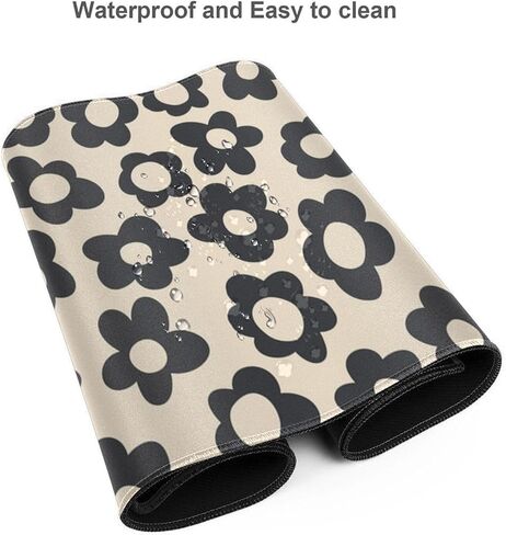 Hippie Vintage Car Cool Orange Mouse Pad Gaming XL Large Mousepad Desk Mat Long Extended Big Keyboard Pads Table Accessories for Gaming and Office Pc Laptop Computer 31.5 X 11.8 Inch in Saudi Arabia