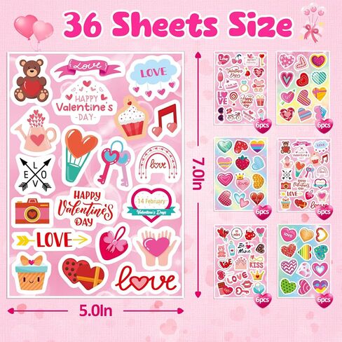 Love Heart Stickers for Kids: 490PCS Colorful Love Heart Decorative Stickers Bulk Kit Cards Craft Decorative for Girl Boy Party Favors Gifts Wedding Party Supplies Classroom Reward in Saudi Arabia
