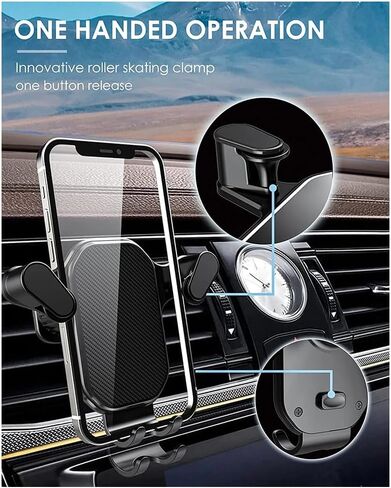 Fayet Car Air Vent Phone Mount,Stable & Secure,360°Rotation,Case Friendly,Compatible for All Series and 4-7 Inches Cellphone (for Cars (Essential Version)) in Kuwait