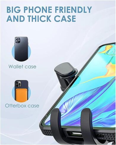 Fayet Car Air Vent Phone Mount,Stable & Secure,360°Rotation,Case Friendly,Compatible for All Series and 4-7 Inches Cellphone (for Cars (Essential Version)) in Kuwait