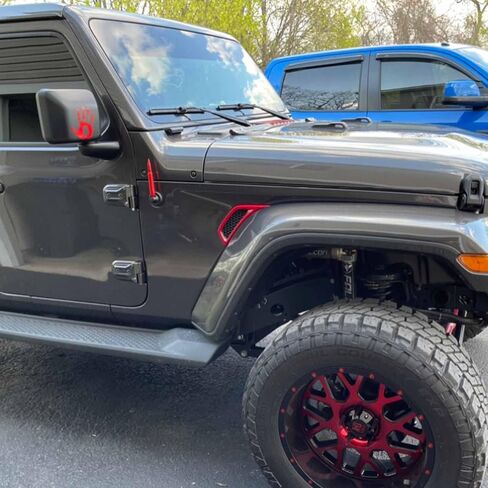 5.7" Aluminum Bullet Antenna Aerial Replacement Compatible with for Jeep Wrangler JK 2007-2018 Jeep Wrangler JL 2018+ Jeep Wrangler TJ 1997-2006 Red in Saudi Arabia