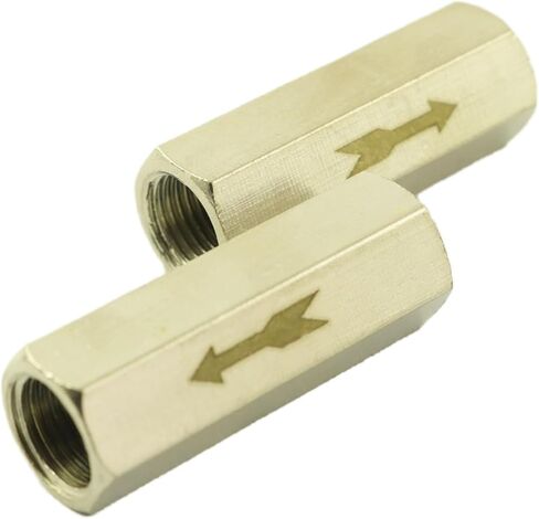 2PCS One Way Air Check Valve Internal Thread Full Flow Check Valve Compressor Pump Gas Pipe Internal Thread Full Port Check Valve 1/8 in Saudi Arabia