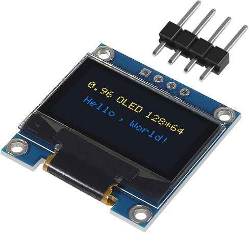 AITRIP 10 PCS 0.96 inch 12864 128X64 OLED LCD Display Board Module I2C IIC SSD1306 Driver 4 Pins Compatibile with Arduino Raspberry Pi (Blue) in Saudi Arabia