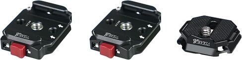 SY38 Camera Auto Lock Quick Release Kit,Used for Sony,Canon etc more brand, Used for Tripods, Stabilizers, Gimbals,Slider etc Quick switching.(1 Quick Release pedestal+1 Quick Release plate) in Saudi Arabia