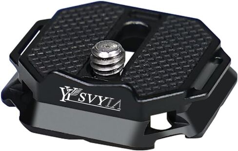 SY38 Camera Auto Lock Quick Release Kit,Used for Sony,Canon etc more brand, Used for Tripods, Stabilizers, Gimbals,Slider etc Quick switching.(1 Quick Release pedestal+1 Quick Release plate) in Saudi Arabia