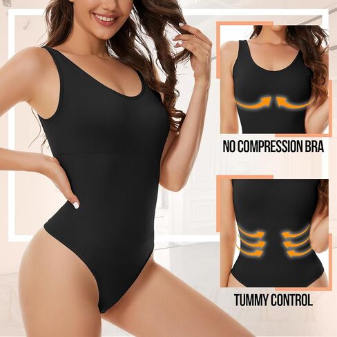 MISS MOLY Backless Shapewear for Women Tummy Control Plunging Bodysuit Deep V-Neck Low Back Body Shaper in Saudi Arabia