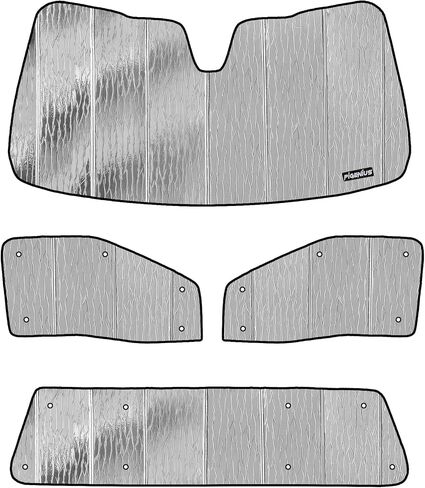 Window Sun Shade for 2017-2022 Ford F-250 F-350 Crew Cab (Full Set), Premium Folding Sunshade in Saudi Arabia