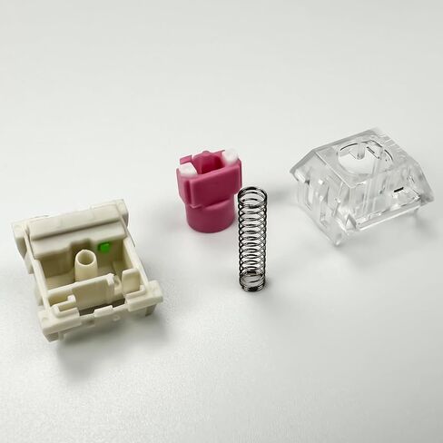 Zjmehty Silent Keyboard Switches,Kailh Box Silent Pink Switches for Mechanical Keyboard,3-pin 35gf Linear/Typing&Gaming/Waterproof Switches(Mute Pink,108Pcs) in Saudi Arabia