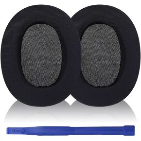 Replacement Ear Pads for Sony WH-XB910N XB910N Headphones, Ice Silk Fabric Gel Material Replacement Ear Pads, 1 Pair (Black)
