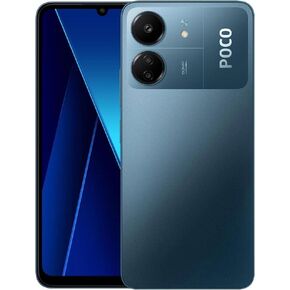 Poco C65 4G LTE GSM (128GB + 6GB) 50MP Triple Camera 6.74" Octa Core (Tmobile Mint Tello Global) Global Unlocked + (w/Fast 33w Car Charger) (Blue Global ROM)