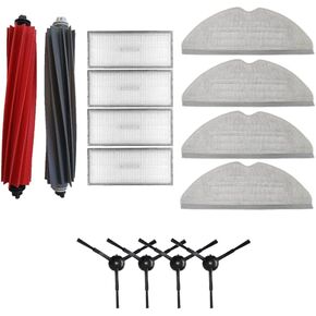 Roboparts Accessory Kit Compatible with Roborock S8 Pro Ultra Robot Vacuum Cleaner- Dual Brush System Model 2023-Main Brushes,Wipers, Hepa Filters, Side Brushes, Spare Parts Kit, Cleaning Mops