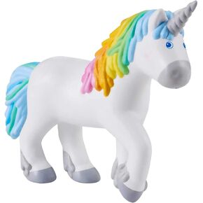 HABA Little Friends Unicorn Ruby Rainbow Chunky Plastic Toy Figure