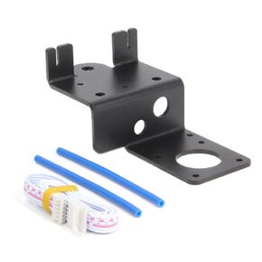Upgrade Direct Dual Gear Extruder Support Plate with Pulley with Stepper Motor Easy Print Flexible Filament for Creality Ender3, CR10 3D Printer (Support Plate Kit with Motor)