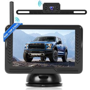 Hodozzy Digital Wireless Backup Camera 7 Inch IPS Monitor Reversing Kit AHD Rear View Camera Waterproof Night Vision Video Recording Wireless Car Back up Camera 12V-36V for Truck/Trailer/RV/Camper