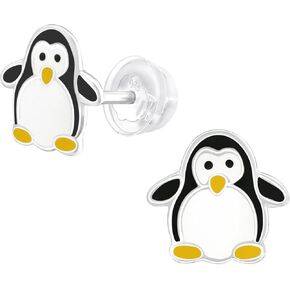 925 Sterling Silver Children's Cute Animal Stud Earrings