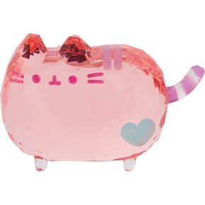 Enesco Facets Pusheen The Cat with Heart Figurine, 1.69 Inch, Pink