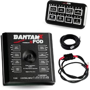 sPOD BantamX 8 Circuit Controller with HD Control Panel, Universal Fit (36-inch Battery Cable)