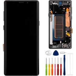 Support Fingerprint Little Size OLED Digital Display Compatible with Samsung Galaxy Note 9 SM-N960F SM-N9600 6.4" LCD Display Touch Screen Assembly with Tools（with Frame）