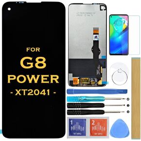 مجموعة محول رقمي لشاشة LCD تعمل باللمس لهاتف Motorola Moto G8 POWER 2020 XT2041 XT2041-1 XT2041-3 XT2041-7 6.4 بوصة (غير مناسب G POWER)